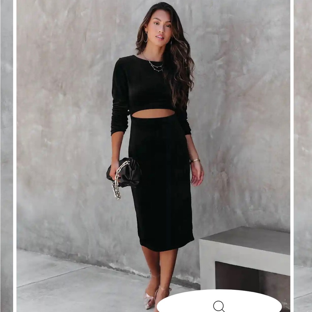 Black vici dress